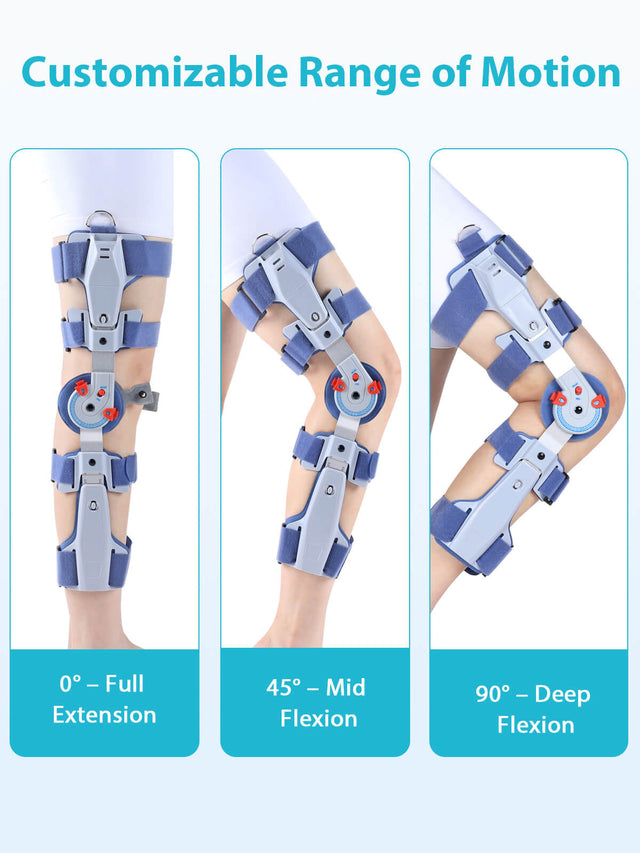 Hinged Knee Brace Lite Post-Op ROM Knee Support for ACL, MCL, PCL & Arthritis | KD Brace