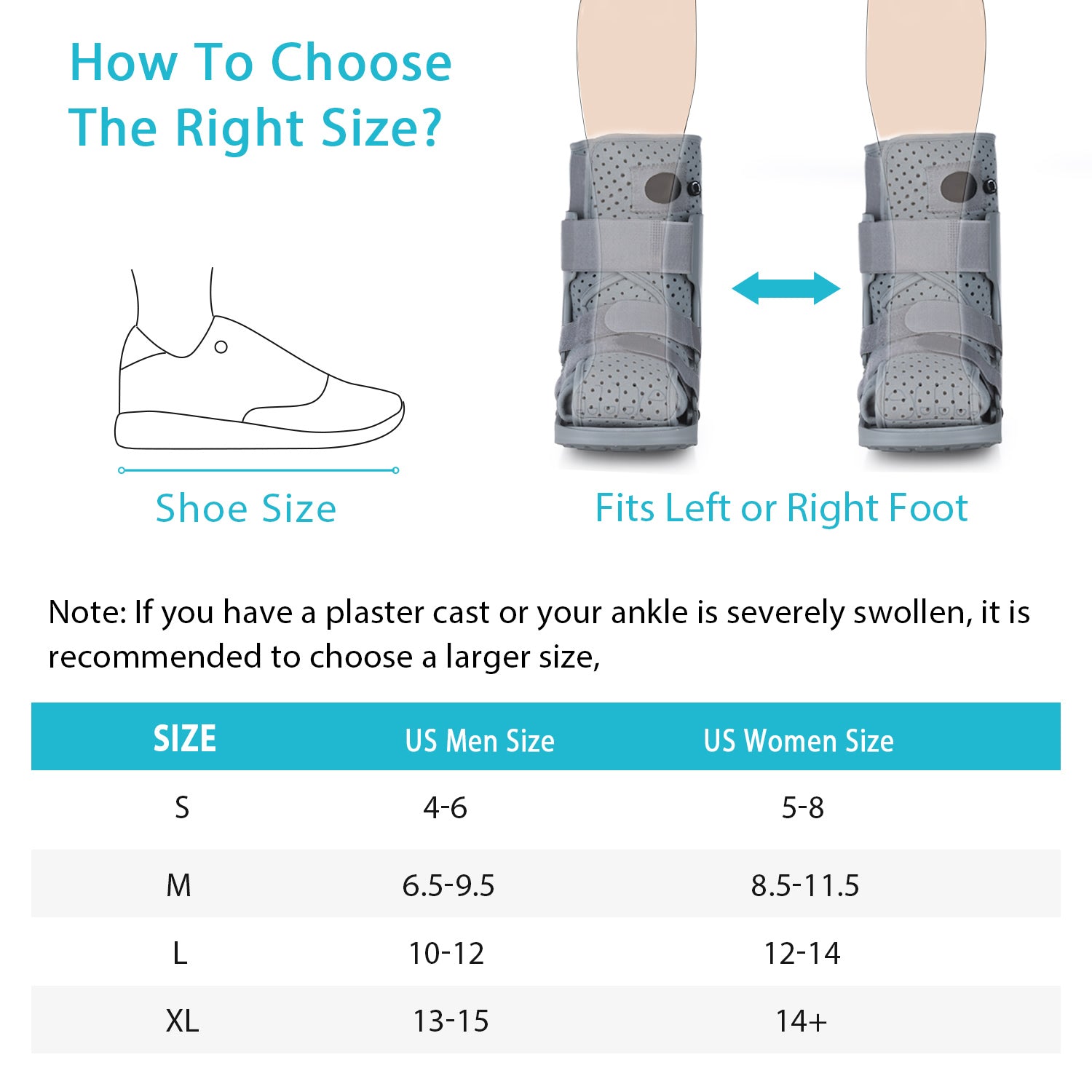 KD Orthopedic Walking Boot – Adjustable Air Cam Walker for Ankle Injuries, Fractures & Mobility Support