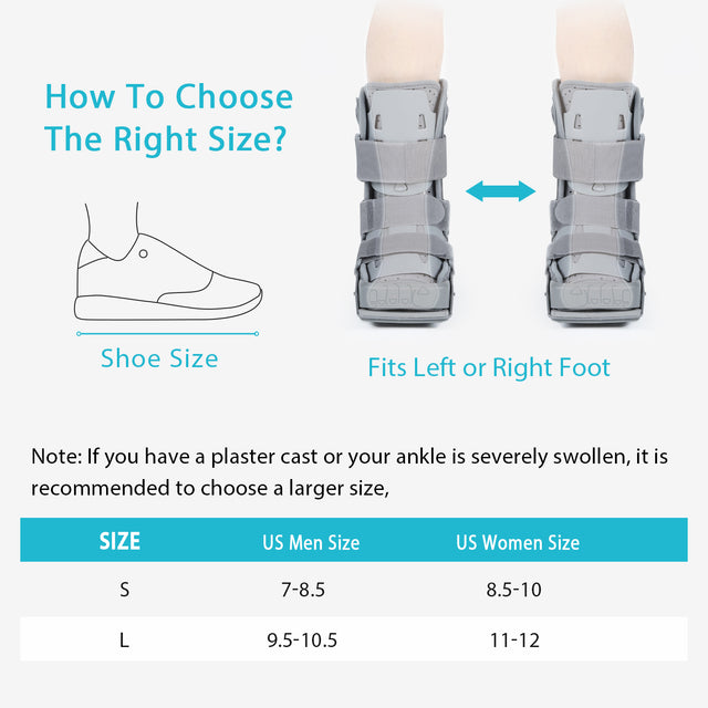 KD Short Air Walker Boot – Adjustable Ankle Support for Injury Recovery & Post-Surgery Rehabilitation