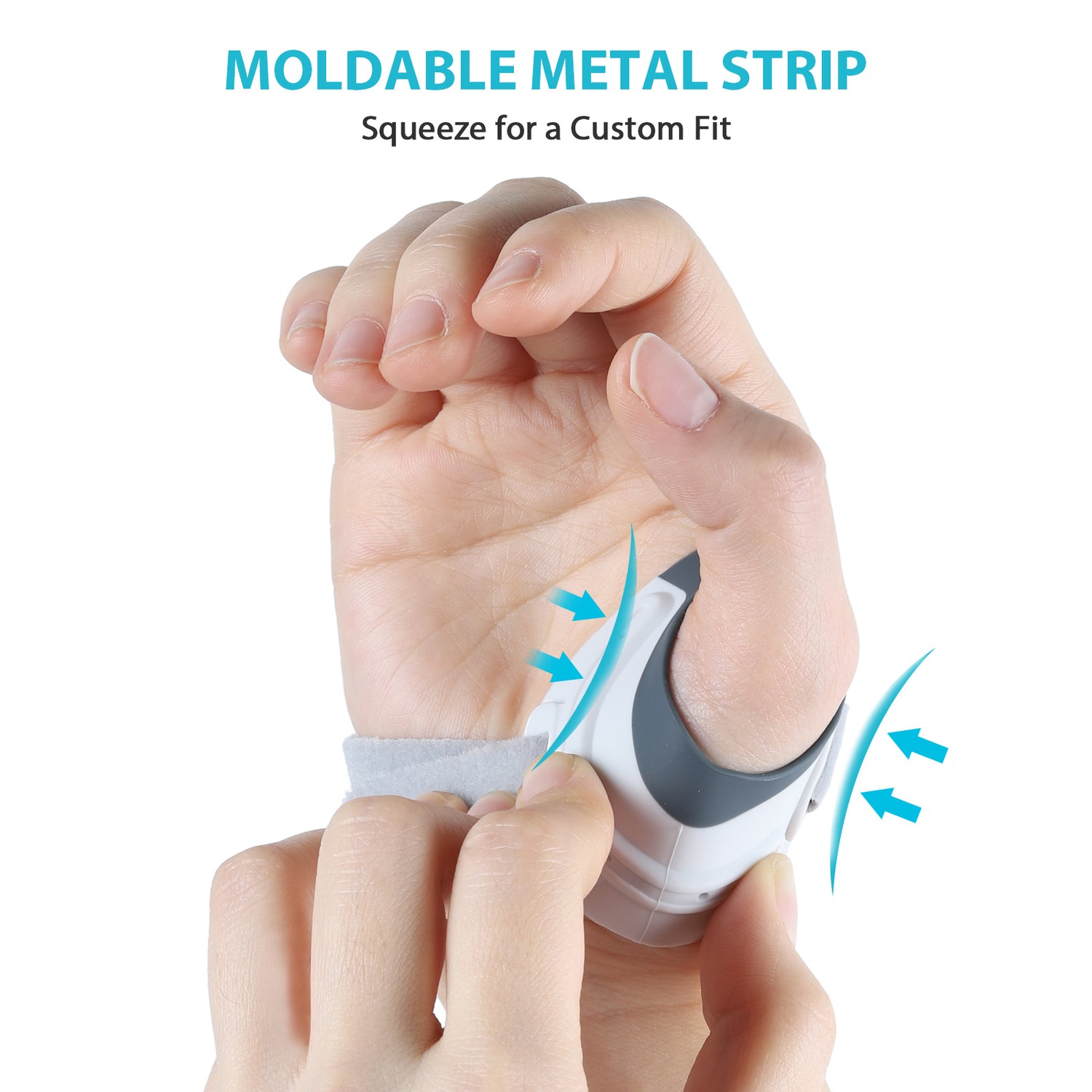 KD CMC Thumb Brace Elite - Enhanced Comfortable Support for Arthritis & Joint Pain Relief - Grey