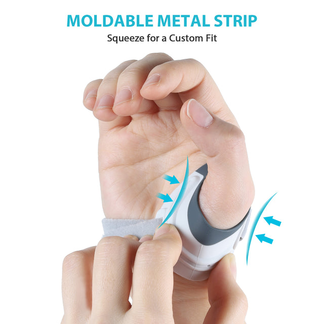 KD CMC Thumb Brace Elite - Enhanced Comfortable Support for Arthritis & Joint Pain Relief - Grey