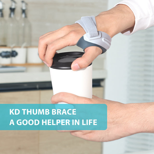 KD CMC Thumb Brace Elite - Enhanced Comfortable Support for Arthritis & Joint Pain Relief - Grey