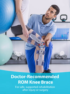 Hinged Knee Brace Lite Post-Op ROM Knee Support for ACL, MCL, PCL & Arthritis | KD Brace