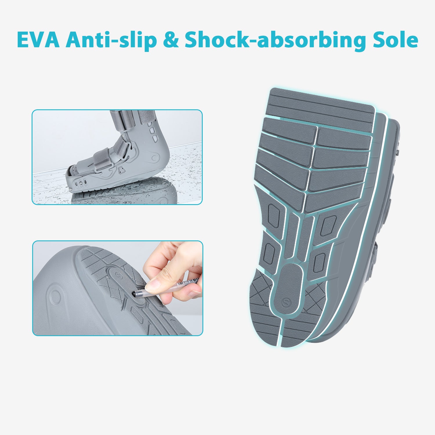 KD Short Air Walker Boot – Adjustable Ankle Support for Injury Recovery & Post-Surgery Rehabilitation