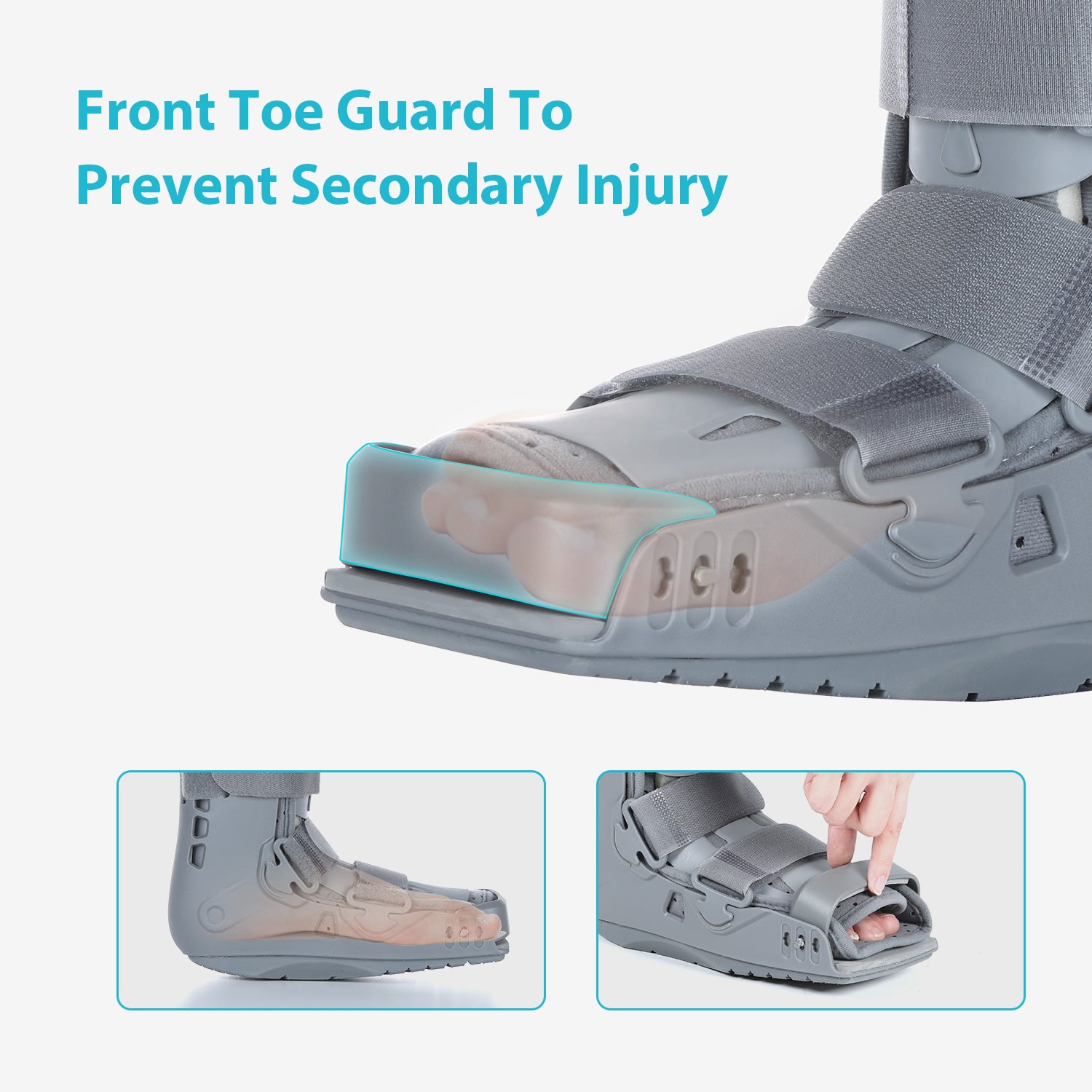 KD Short Air Walker Boot – Adjustable Ankle Support for Injury Recovery & Post-Surgery Rehabilitation